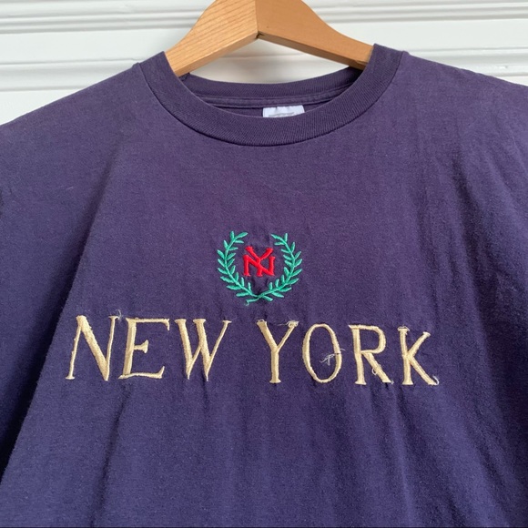 VTG New York navy tee size LG - Picture 2 of 5